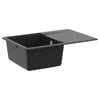 Vidaxl wasbak zwart 670 x 460 mm graniet