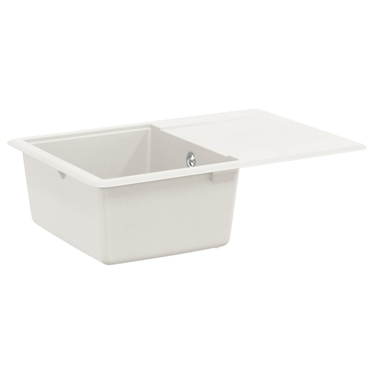Vidaxl wasbak 80% kwarts en 20% hars 670 x 460 mm wit