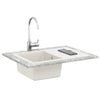 Vidaxl wasbak wit 670 x 460 mm 80% kwarts en 20% hars