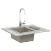 Vidaxl wasbak grijs 560 x 460 mm 80% kwarts en 20% hars