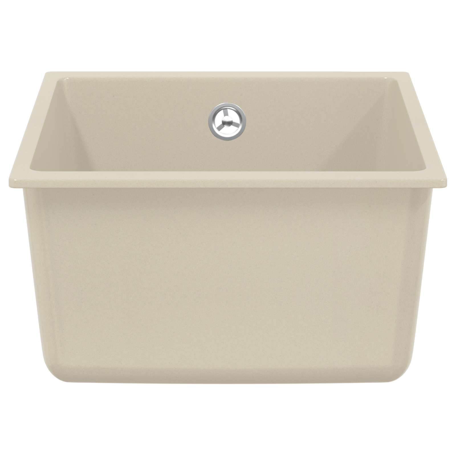 Vidaxl wasbak beige 370 x 460 mm 80% kwarts en 20% hars