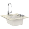 Vidaxl wasbak wit 370 x 460 mm 80% kwarts en 20% hars