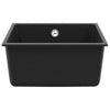 Vidaxl wasbak zwart 430 x 460 mm 80% kwarts en 20% hars