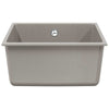 Vidaxl wasbak grijs 430 x 460 mm 80% kwarts en 20% hars