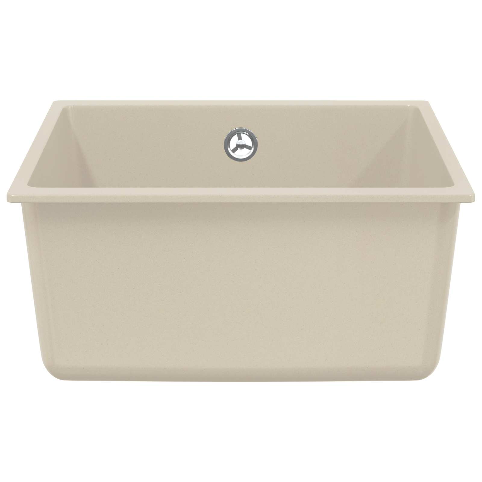 Vidaxl wasbak beige 430 x 460 mm 80% kwarts en 20% hars