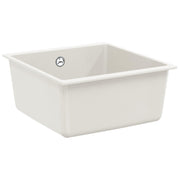 Vidaxl wasbak 80% kwarts en 20% hars 430 x 460 mm wit - afbeelding 2