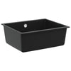 Vidaxl wasbak zwart 530 x 460 mm 80% kwarts en 20% hars