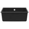 Vidaxl wasbak zwart 530 x 460 mm 80% kwarts en 20% hars