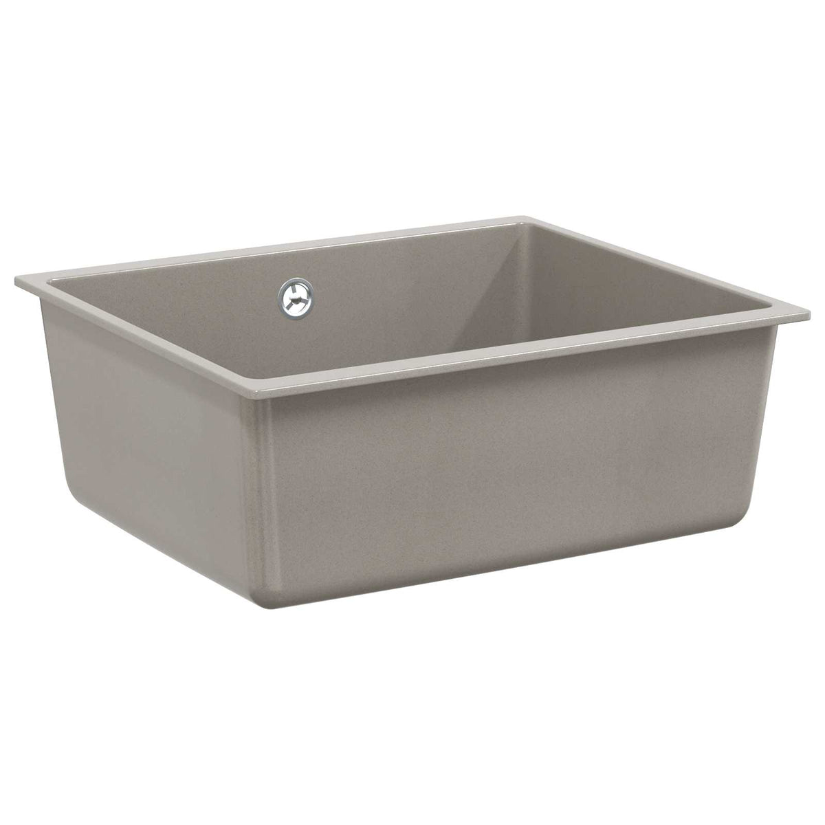 Vidaxl wasbak 80% kwarts en 20% hars 530 x 460 mm grijs