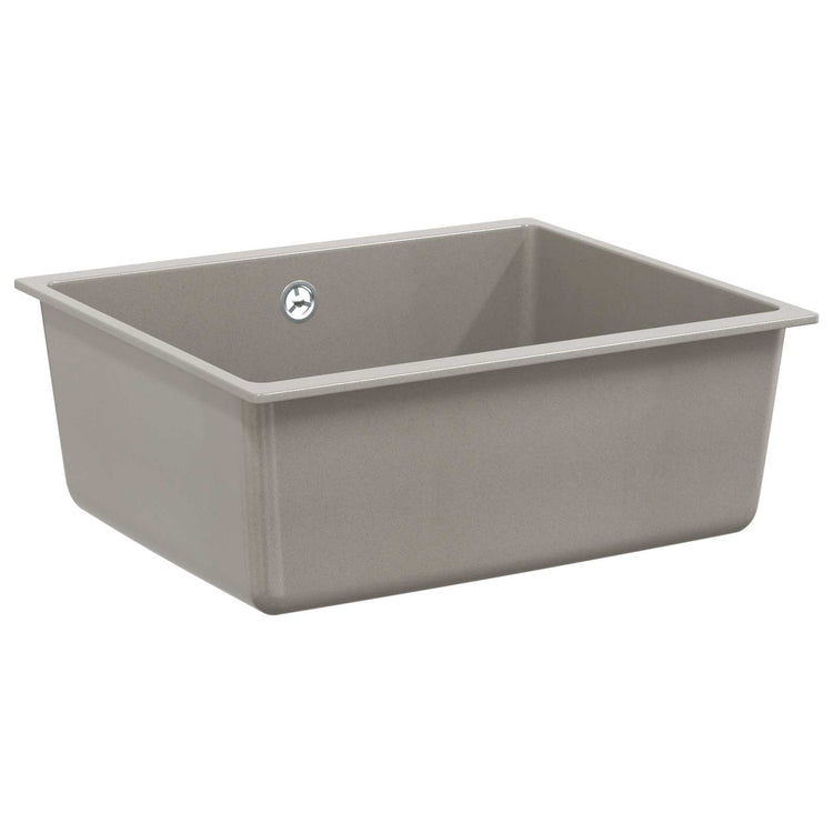 Vidaxl wasbak 80% kwarts en 20% hars 530 x 460 mm grijs