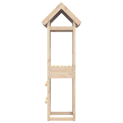 Vidaxl speeltoren bruin 52,5 x 46,5 x 195 cm massief grenenhout