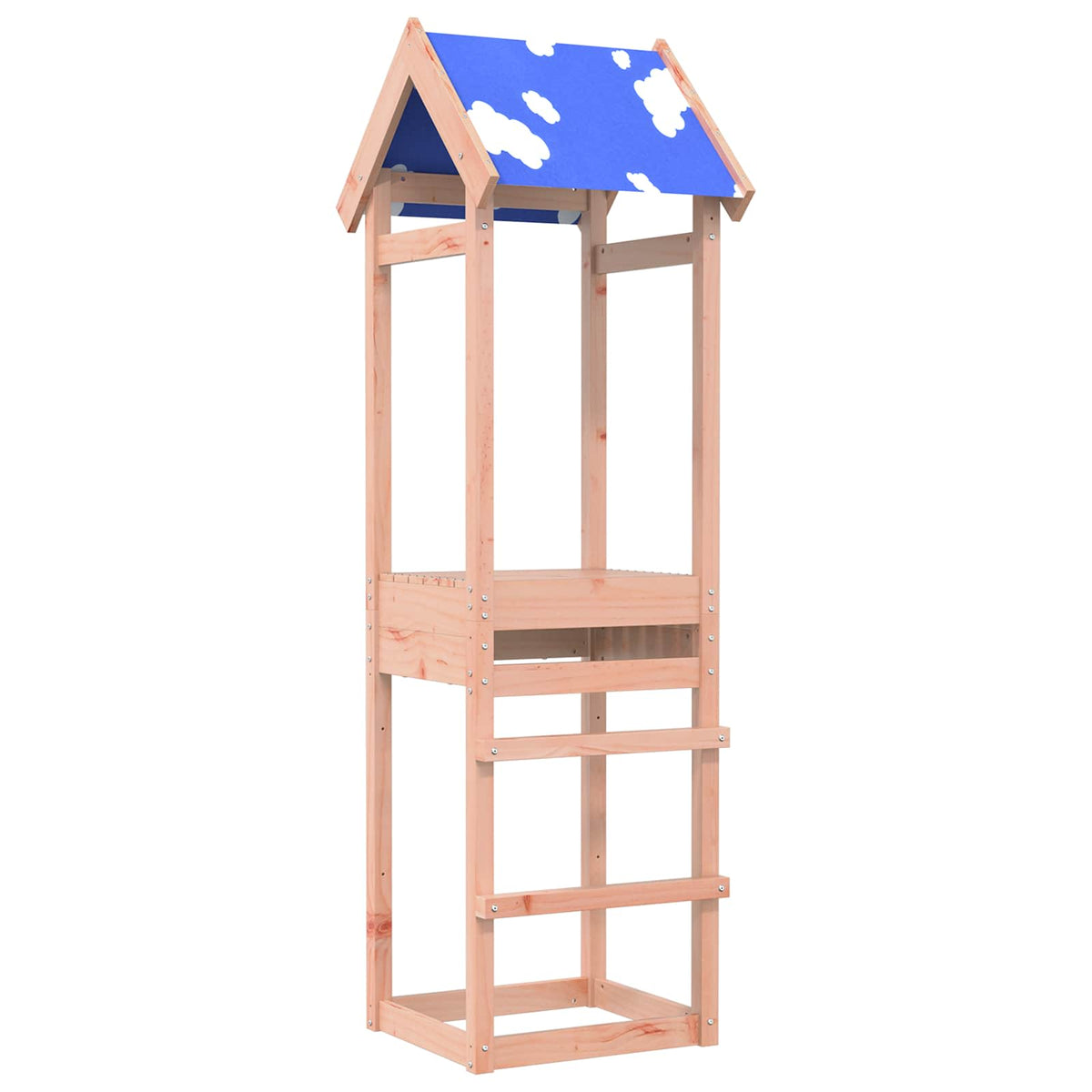 Vidaxl speeltoren bruin 52,5 x 46,5 x 195 cm massief douglashout