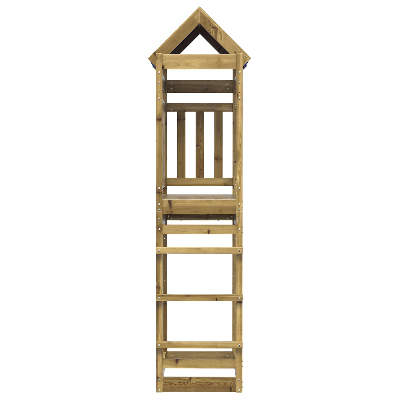Vidaxl speeltoren bruin 85 x 52,5 x 239 cm massief geïmpregneerd hout