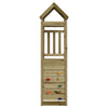 Vidaxl speeltoren bruin 53 x 110,5 x 214 cm massief geïmpregneerd hout