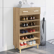Vidaxl schoenenkast 60 x 35 x 105 cm bewerkt hout artisanaal eiken - afbeelding 1