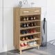Vidaxl schoenenkast 60 x 35 x 105 cm bewerkt hout artisanaal eiken