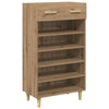 Vidaxl schoenenkast ambachtelijk eiken 60 x 35 x 105 cm bewerkt hout
