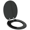 Vidaxl zachte sluit toiletbril zwart 44 x 38 cm mdf-plaat