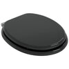 Vidaxl zachte sluit toiletbril zwart 44 x 38 cm mdf-plaat