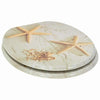 Vidaxl zachte sluit toiletbril geel en wit 44 x 38 cm mdf-plaat