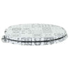 Vidaxl zachte sluit toiletbril blauw en wit porselein 44 x 38 cm