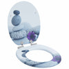 Vidaxl zachte sluit toiletbril grijs 44 x 38 cm mdf-plaat