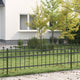 Vidaxl ringhek tilburg 200 x 110 cm gepoedercoat staal zwart