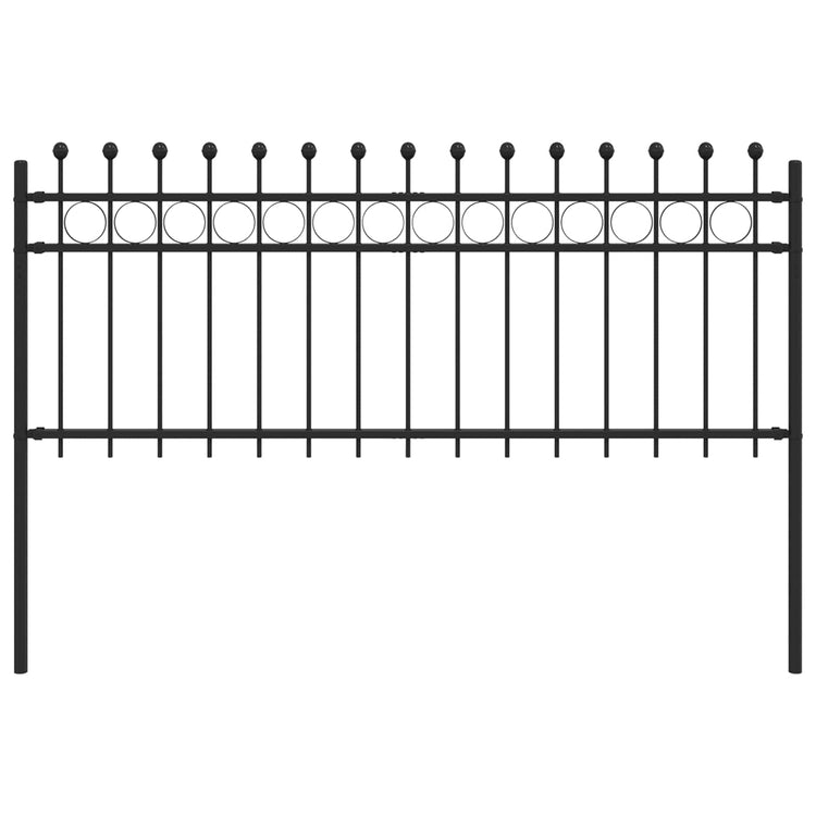 Vidaxl ringhek tilburg 200 x 130 cm gepoedercoat staal zwart