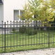 Vidaxl ringhek tilburg 200 x 150 cm gepoedercoat staal zwart