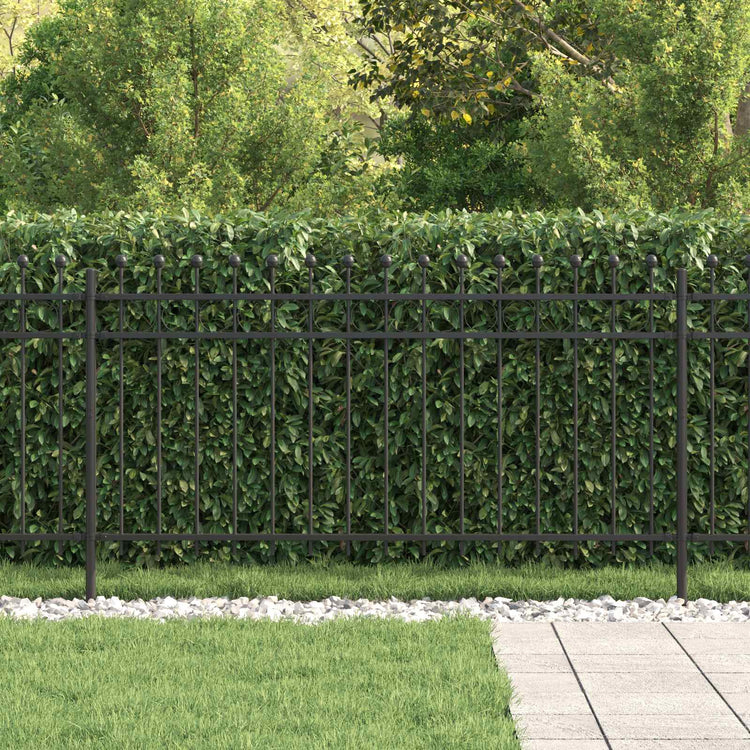 Vidaxl ringhek tilburg 200 x 150 cm gepoedercoat staal zwart