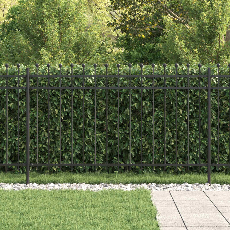 Vidaxl ringhek tilburg 200 x 166 cm gepoedercoat staal zwart