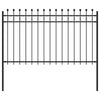 Vidaxl ringhek zwart 200 x 130 cm gepoedercoat staal