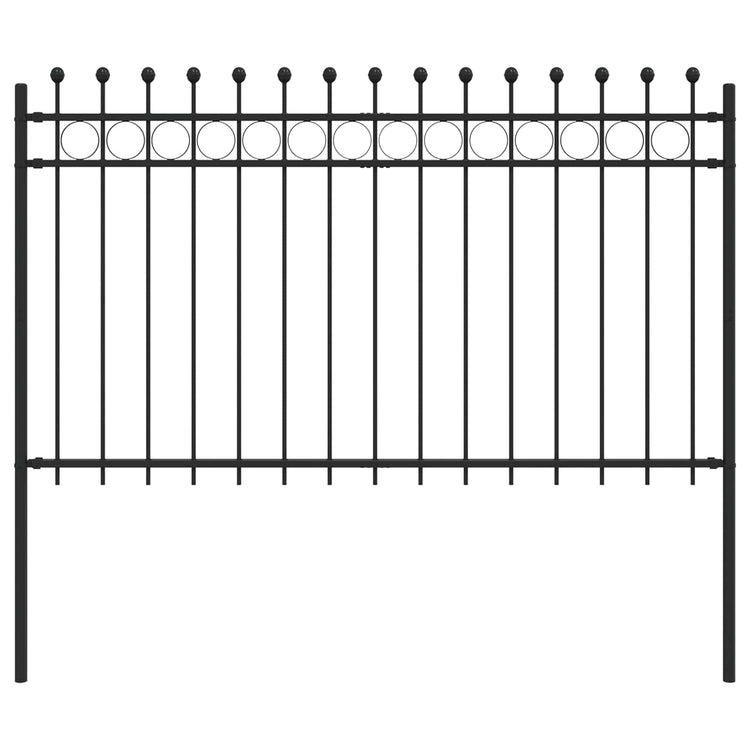 Vidaxl ringhek tilburg 200 x 166 cm gepoedercoat staal zwart
