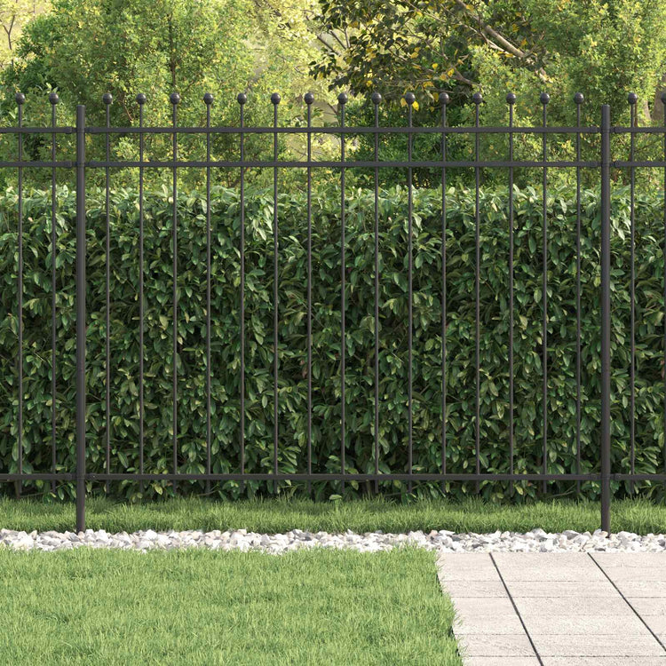 Vidaxl ringhek tilburg 200 x 200 cm gepoedercoat staal zwart