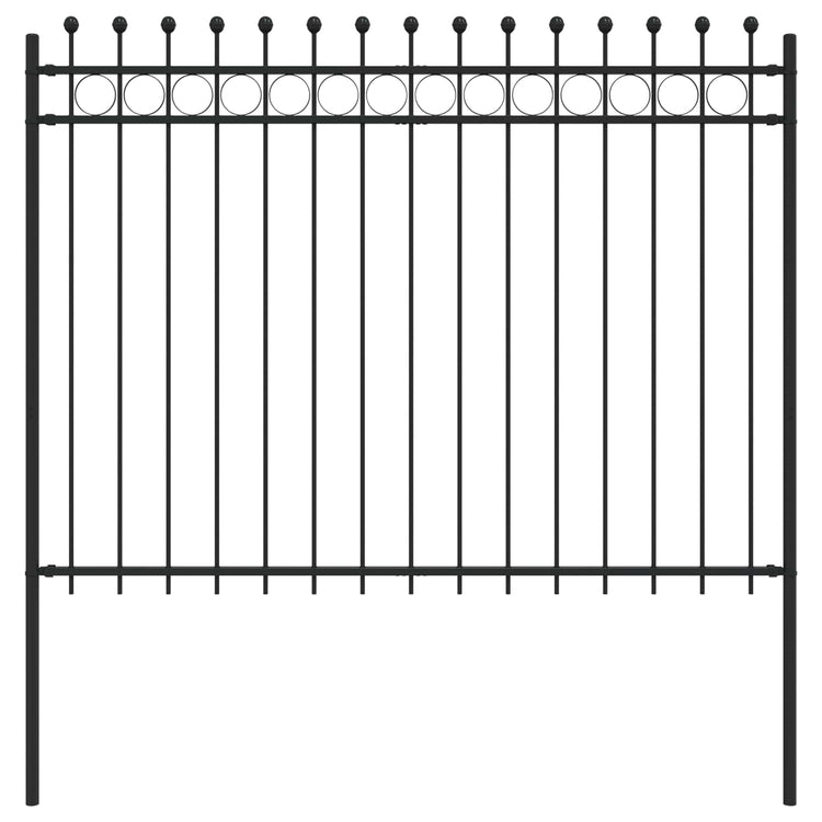 Vidaxl ringhek tilburg 200 x 200 cm gepoedercoat staal zwart