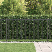 Vidaxl spike hek baarlo 200 x 150 cm gepoedercoat staal zwart - afbeelding 3