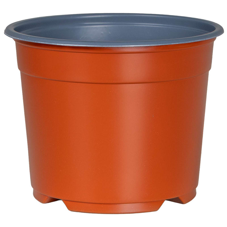 Vidaxl ronde bloempot 50 st terracotta ø 10 x 8 cm kunststof