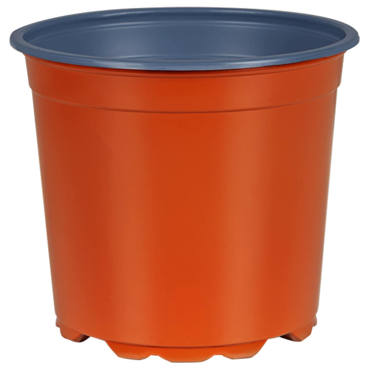 Vidaxl ronde bloempot 200 st terracotta ø 15 x 13 cm kunststof