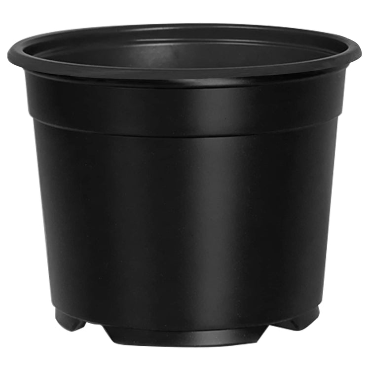 Vidaxl ronde bloempot 100 st zwart ø 10 x 8 cm kunststof