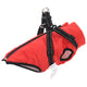 Vidaxl hondenjas met harnas rood l fleece en polyester