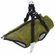 Vidaxl hondenjas met harnas legergroen l fleece en polyester