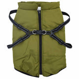 Vidaxl hondenjas legergroen l68 fleece en polyester - afbeelding 2