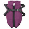 Vidaxl hondenjas met harnas paars l fleece en polyester
