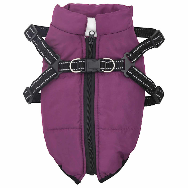 Vidaxl hondenjas paars l40 fleece en polyester