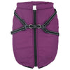 Vidaxl hondenjas met harnas paars 3xl fleece en polyester