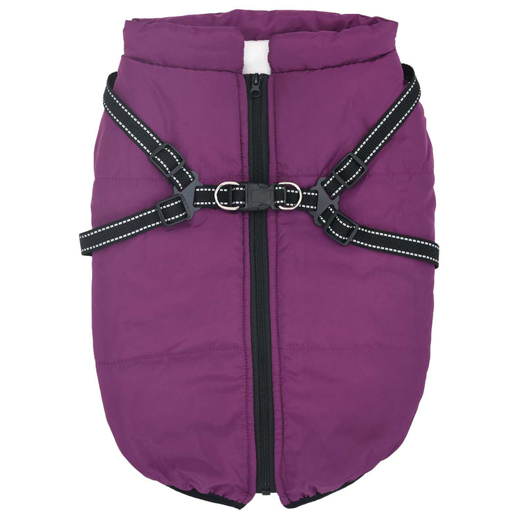 Vidaxl hondenjas paars l48 fleece en polyester