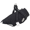 Vidaxl hondenjas met harnas zwart 2xl fleece en polyester