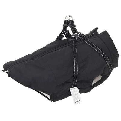 Vidaxl hondenjas zwart l52 fleece en polyester