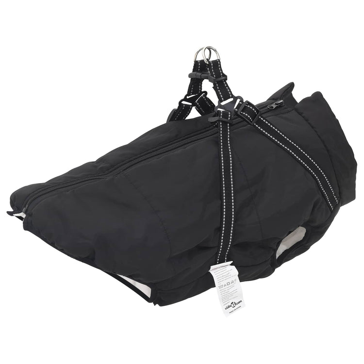 Vidaxl hondenjas zwart l52 fleece en polyester