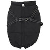 Vidaxl hondenjas met harnas zwart 5xl fleece en polyester